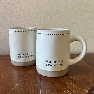 Hearth and Hand with Magnolia Morning Beautiful Stoneware Mugs - 16 Oz